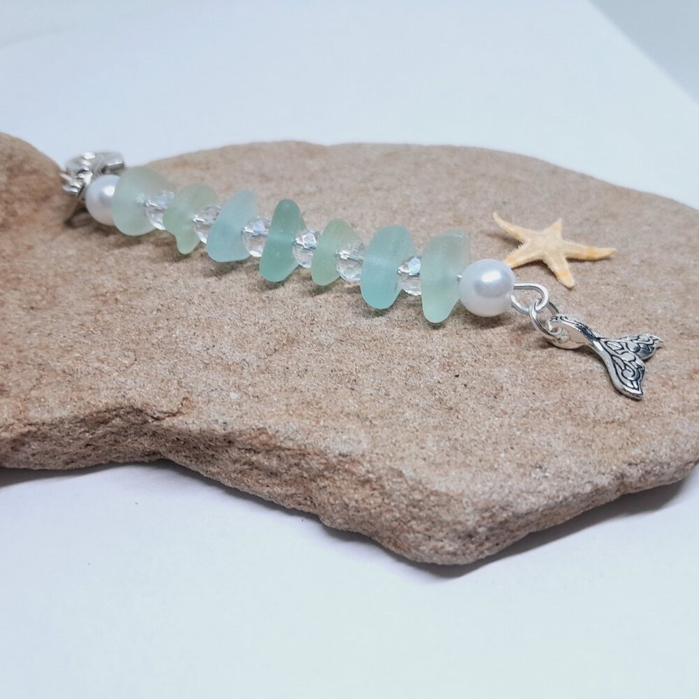 Sea Glass Keychain - Picture 2 of 2